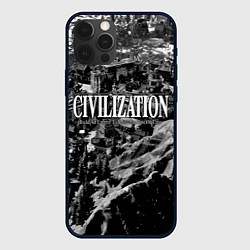 Чехол для iPhone 12 Pro Max Civilization - global strategy, цвет: 3D-черный
