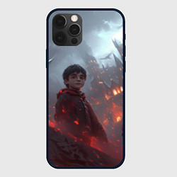 Чехол iPhone 12 Pro Max Гарри Поттер горящий замок