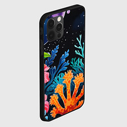 Чехол для iPhone 12 Pro Max Космические кораллы, цвет: 3D-черный — фото 2