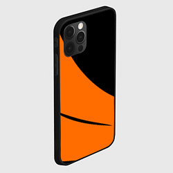 Чехол для iPhone 12 Pro Max Чёрно-оранжевый двуцветный, цвет: 3D-черный — фото 2
