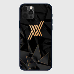 Чехол для iPhone 12 Pro Max Darling in the FranXX golden poly, цвет: 3D-черный