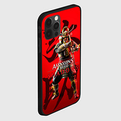 Чехол для iPhone 12 Pro Max Assassins Creed Shadows - samurai Yasuke, цвет: 3D-черный — фото 2