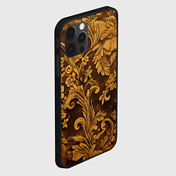 Чехол для iPhone 12 Pro Max Рубленный узор, цвет: 3D-черный — фото 2
