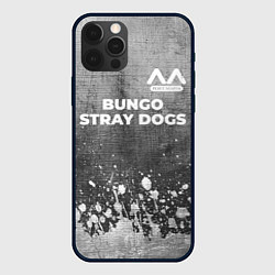 Чехол для iPhone 12 Pro Max Bungo Stray Dogs - grey gradient посередине, цвет: 3D-черный