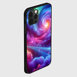 Чехол для iPhone 12 Pro Max Neon space fantasy, цвет: 3D-черный — фото 2