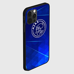 Чехол для iPhone 12 Pro Max Ajax blue poly, цвет: 3D-черный — фото 2
