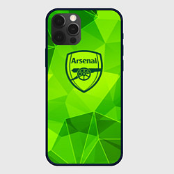 Чехол для iPhone 12 Pro Max Arsenal green poly, цвет: 3D-черный