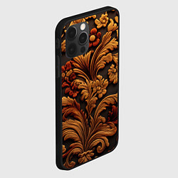 Чехол для iPhone 12 Pro Max Узоры в стиле Барокко, цвет: 3D-черный — фото 2