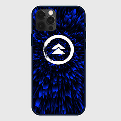 Чехол для iPhone 12 Pro Max Ghost of Tsushima blue energy, цвет: 3D-черный