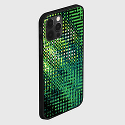 Чехол для iPhone 12 Pro Max Чёрно-зелёный абстракция, цвет: 3D-черный — фото 2