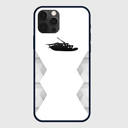 Чехол для iPhone 12 Pro Max Papa Roach white poly, цвет: 3D-черный