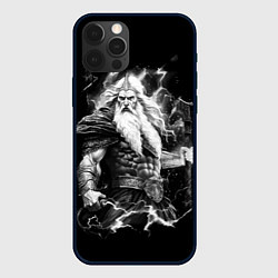 Чехол для iPhone 12 Pro Max Перун бог громовержец, цвет: 3D-черный