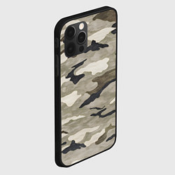 Чехол для iPhone 12 Pro Max Песочный камуфляж, цвет: 3D-черный — фото 2