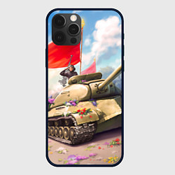 Чехол для iPhone 12 Pro Max Русский танк, цвет: 3D-черный