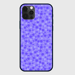 Чехол для iPhone 12 Pro Max Фиолетовый сиреневый пузыри, цвет: 3D-черный