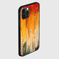 Чехол для iPhone 12 Pro Max Красочная текстура с блестяшками, цвет: 3D-черный — фото 2