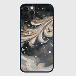 Чехол iPhone 12 Pro Max Бежевый объемный узор