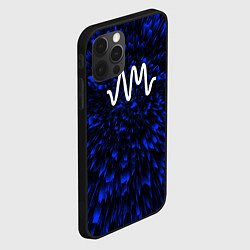 Чехол для iPhone 12 Pro Max Arctic Monkeys blue energy, цвет: 3D-черный — фото 2
