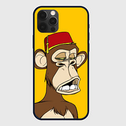 Чехол для iPhone 12 Pro Max NFT ape monkey, цвет: 3D-черный