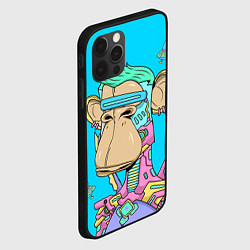 Чехол для iPhone 12 Pro Max NFT cyber ape UFO, цвет: 3D-черный — фото 2