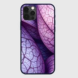 Чехол для iPhone 12 Pro Max Прожилки экзотического растения, цвет: 3D-черный