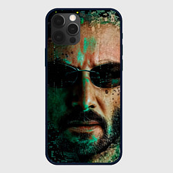 Чехол для iPhone 12 Pro Max Matrix - Keanu Reeves, цвет: 3D-черный