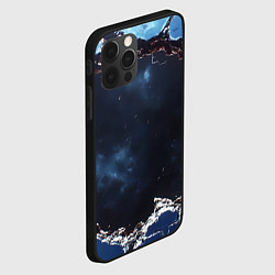 Чехол для iPhone 12 Pro Max Объемная дыра в стене текстура, цвет: 3D-черный — фото 2