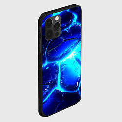 Чехол для iPhone 12 Pro Max Синие плиты лед, цвет: 3D-черный — фото 2