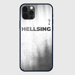 Чехол для iPhone 12 Pro Max Hellsing - white gradient посередине, цвет: 3D-черный