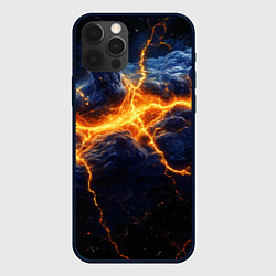 Чехол для iPhone 12 Pro Max Молнии в разбитом небе, цвет: 3D-черный