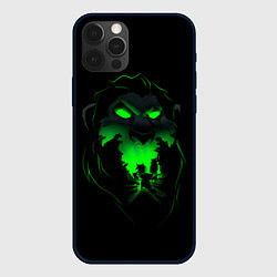 Чехол для iPhone 12 Pro Max Шрам Король лев - крупно, цвет: 3D-черный