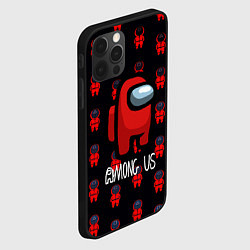 Чехол для iPhone 12 Pro Max Игра в кальмара x амонг ас, цвет: 3D-черный — фото 2