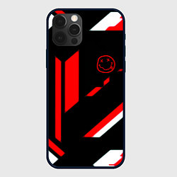 Чехол для iPhone 12 Pro Max Nirvana текстура полосы, цвет: 3D-черный