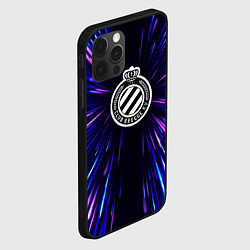 Чехол для iPhone 12 Pro Max Club Brugge neon energy, цвет: 3D-черный — фото 2