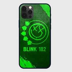 Чехол для iPhone 12 Pro Max Blink 182 - green gradient, цвет: 3D-черный