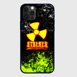 Чехол для iPhone 12 Pro Max Stalker брызги красок, цвет: 3D-черный