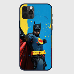 Чехол для iPhone 12 Pro Max Бэтмен предупреждает, цвет: 3D-черный