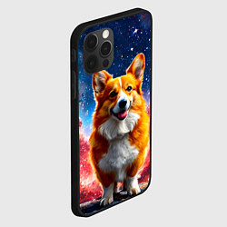Чехол для iPhone 12 Pro Max Корги и космическое небо, цвет: 3D-черный — фото 2