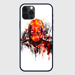 Чехол для iPhone 12 Pro Max Дэдпул краски, цвет: 3D-черный