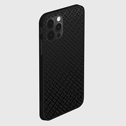 Чехол для iPhone 12 Pro Max Тёмно-серый текстурный с затемнением, цвет: 3D-черный — фото 2