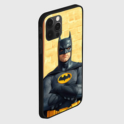 Чехол для iPhone 12 Pro Max Бэтмен солнечная погода, цвет: 3D-черный — фото 2