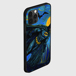 Чехол для iPhone 12 Pro Max Бэтмен в стиле Ван-Гога, цвет: 3D-черный — фото 2