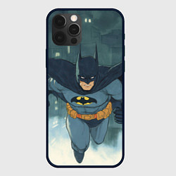 Чехол для iPhone 12 Pro Max Бэтмен старый стиль, цвет: 3D-черный