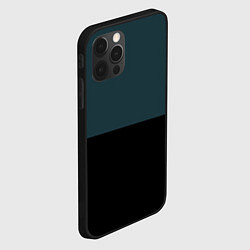 Чехол для iPhone 12 Pro Max Тёмно-синий с чёрным двуцветный, цвет: 3D-черный — фото 2