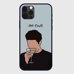 Чехол для iPhone 12 Pro Max Ross - im fine, цвет: 3D-черный