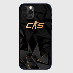 Чехол для iPhone 12 Pro Max Counter-Strike 2 golden poly, цвет: 3D-черный