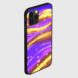 Чехол для iPhone 12 Pro Max Блестящая волнистая текстура, цвет: 3D-черный — фото 2