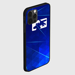 Чехол для iPhone 12 Pro Max Limp Bizkit blue poly, цвет: 3D-черный — фото 2