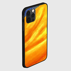Чехол для iPhone 12 Pro Max Оранжевая точечная текстура, цвет: 3D-черный — фото 2