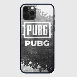 Чехол для iPhone 12 Pro Max PUBG - grey gradient, цвет: 3D-черный